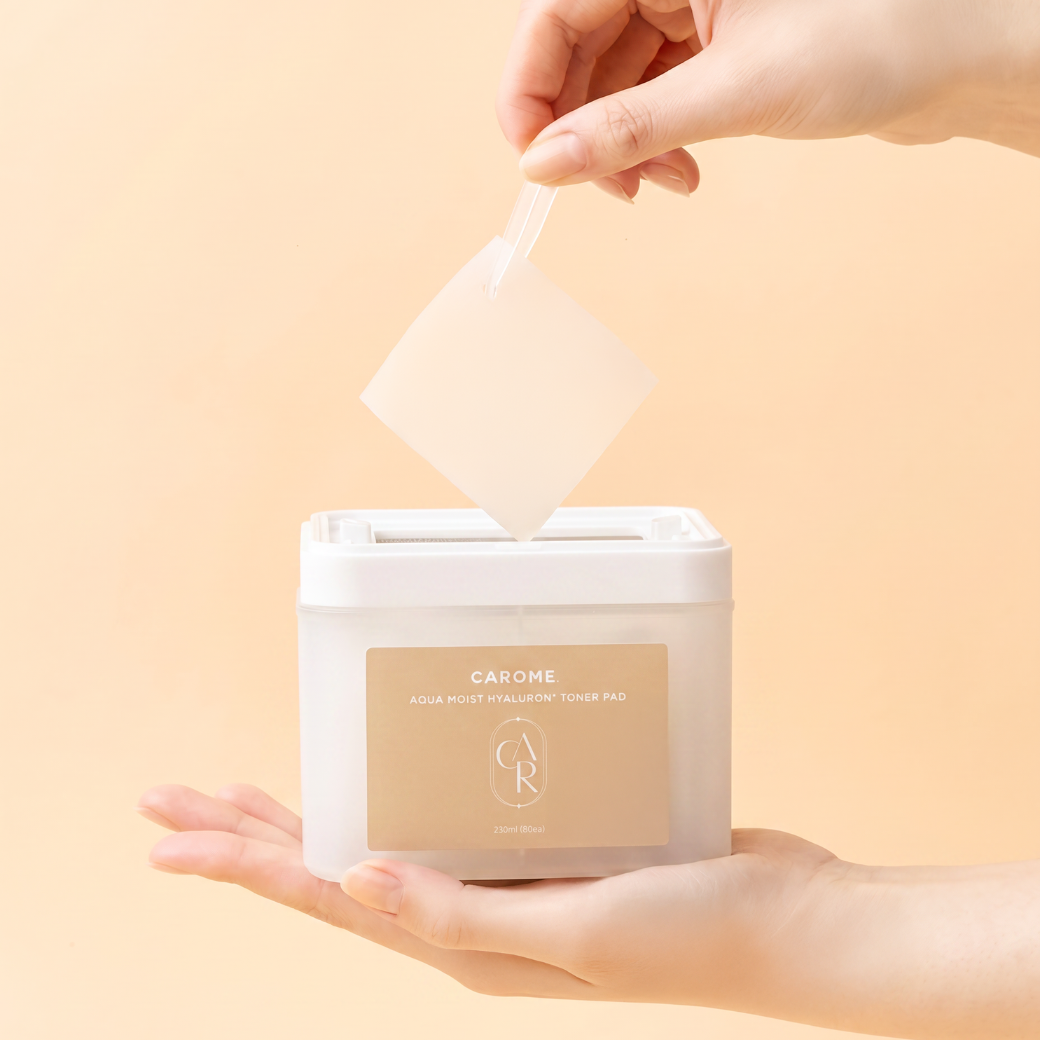 カロミースキン　乳液、美容液、ドナーパッドセット 公式】CAROME.Skin | AQUA MOIST HYALURON TONER PAD | アクアモイスト