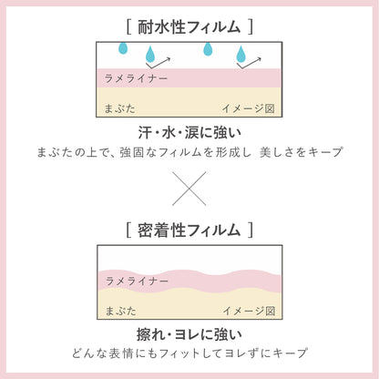 CAROME.ウォータープルーフリキッドラメライナー (パールピンク)